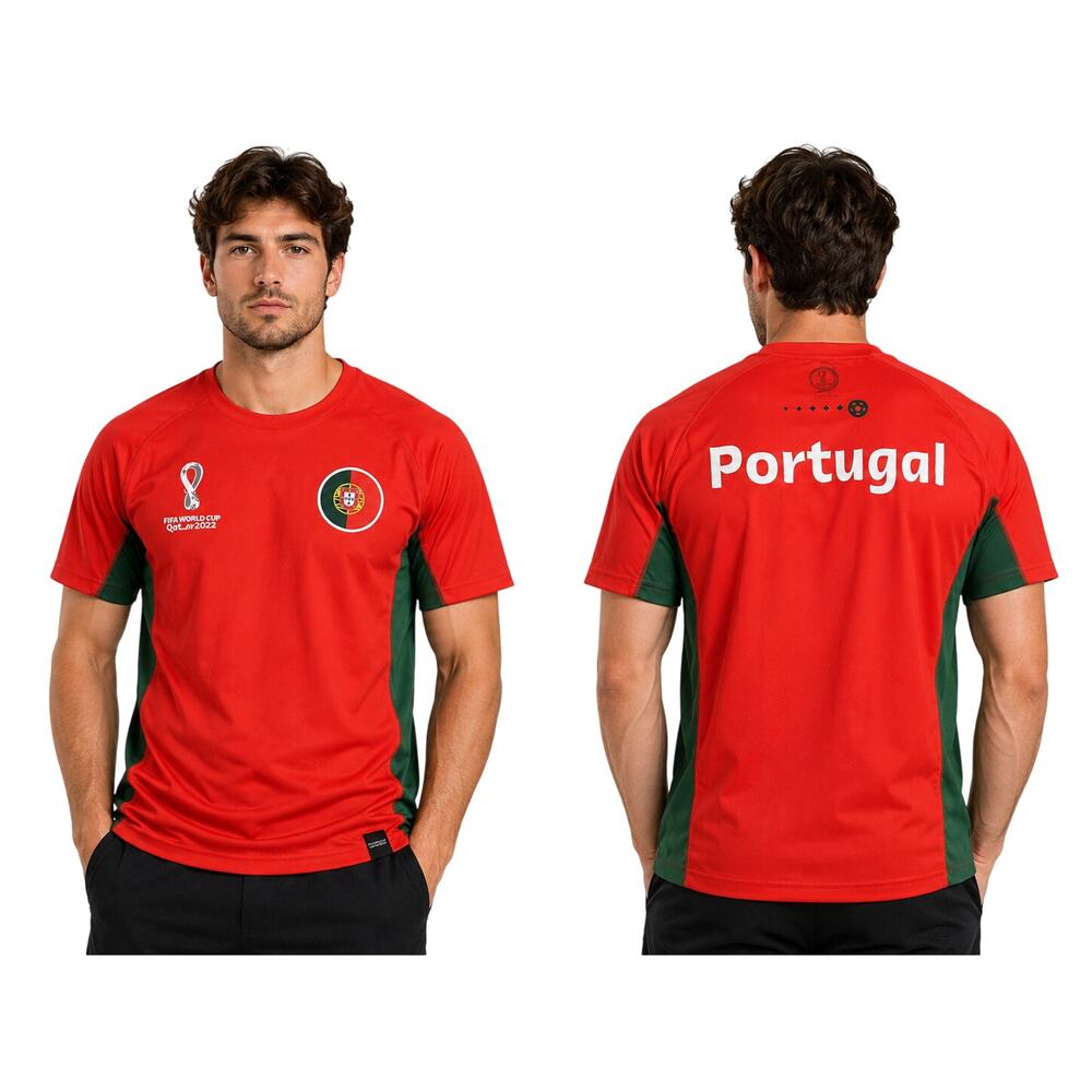 NWT Fifa 2022 world cup sz XL Portugal red green soccer game day shirt NEW